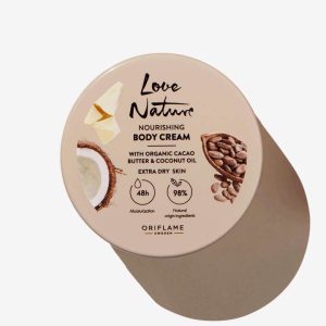 کرم بدن تغذیه کننده با عصاره طبیعی کره کاکائو و روغن نارگیل لاونیچر (42991) Nourishing Body Cream with Organic Cacao Butter & Coconut Oil